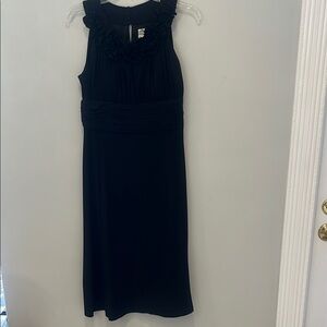 Elegant Black Sleeveless Cocktail Dress, size 10